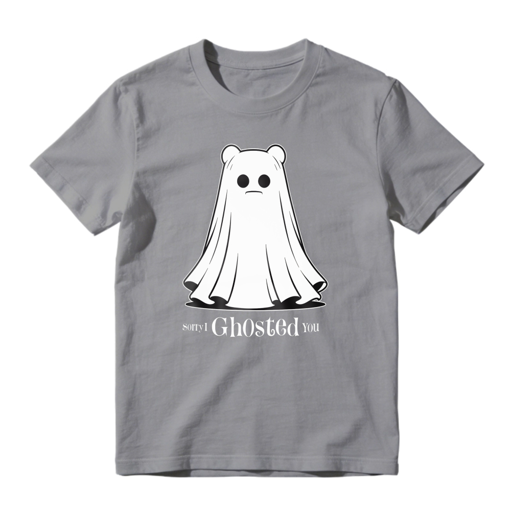 Sorry I Ghosted You Cute Bear Ghost Halloween Humor Unisex Classic T-shirt
