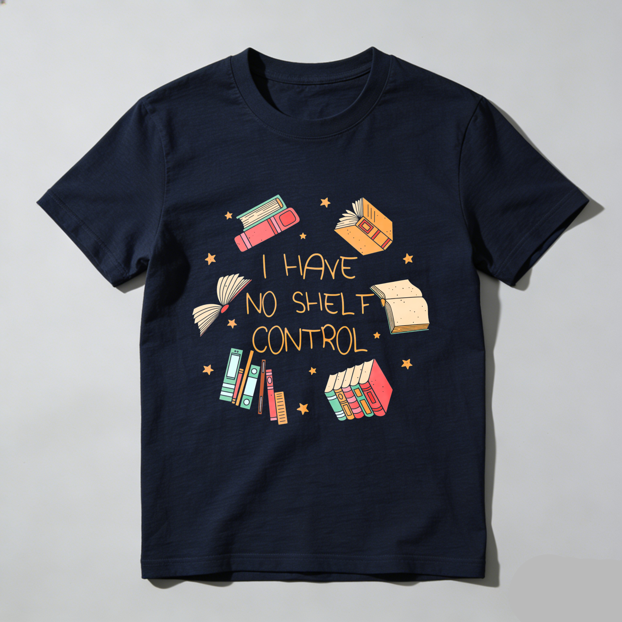 Wardrobecart Book Lover I Have No Shelf Control Design Unisex Classic T-shirt