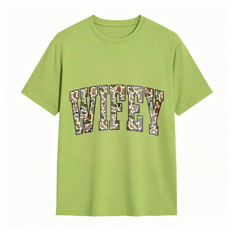 Comfort Colors Camouflage Wifey Shirt