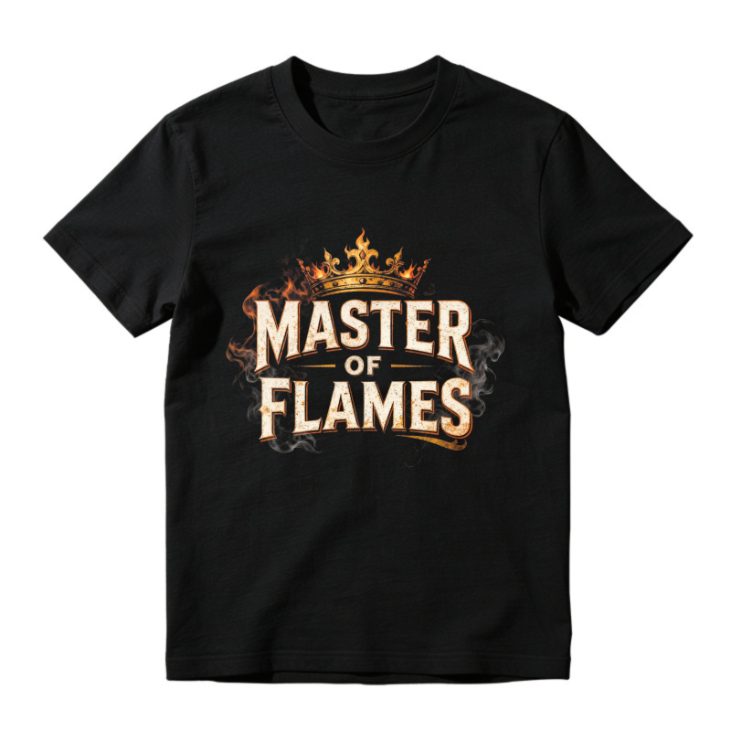 Master Of Flames Crown Fire Graphic Unisex Classic T-shirt