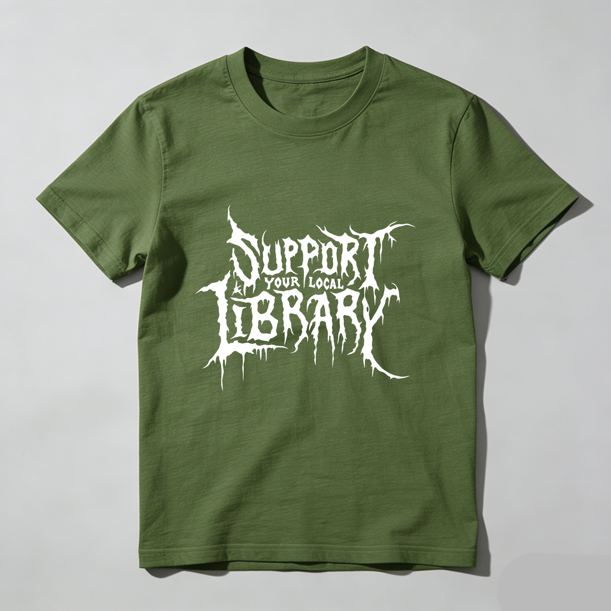 Wardrobecart Support Your Local Library tshirt