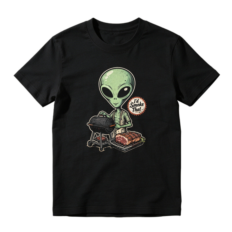 Alien Grilling Barbecue I D Smoke That Unisex Classic T-shirt