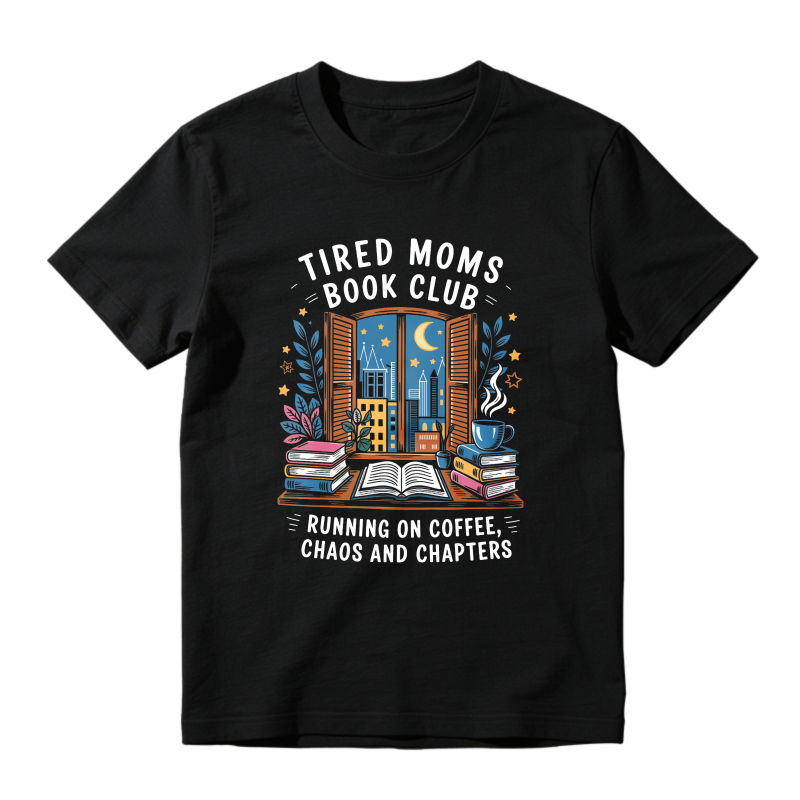 Wardrobecart Window With Books And Moon Night Scene Unisex Classic T-shirt