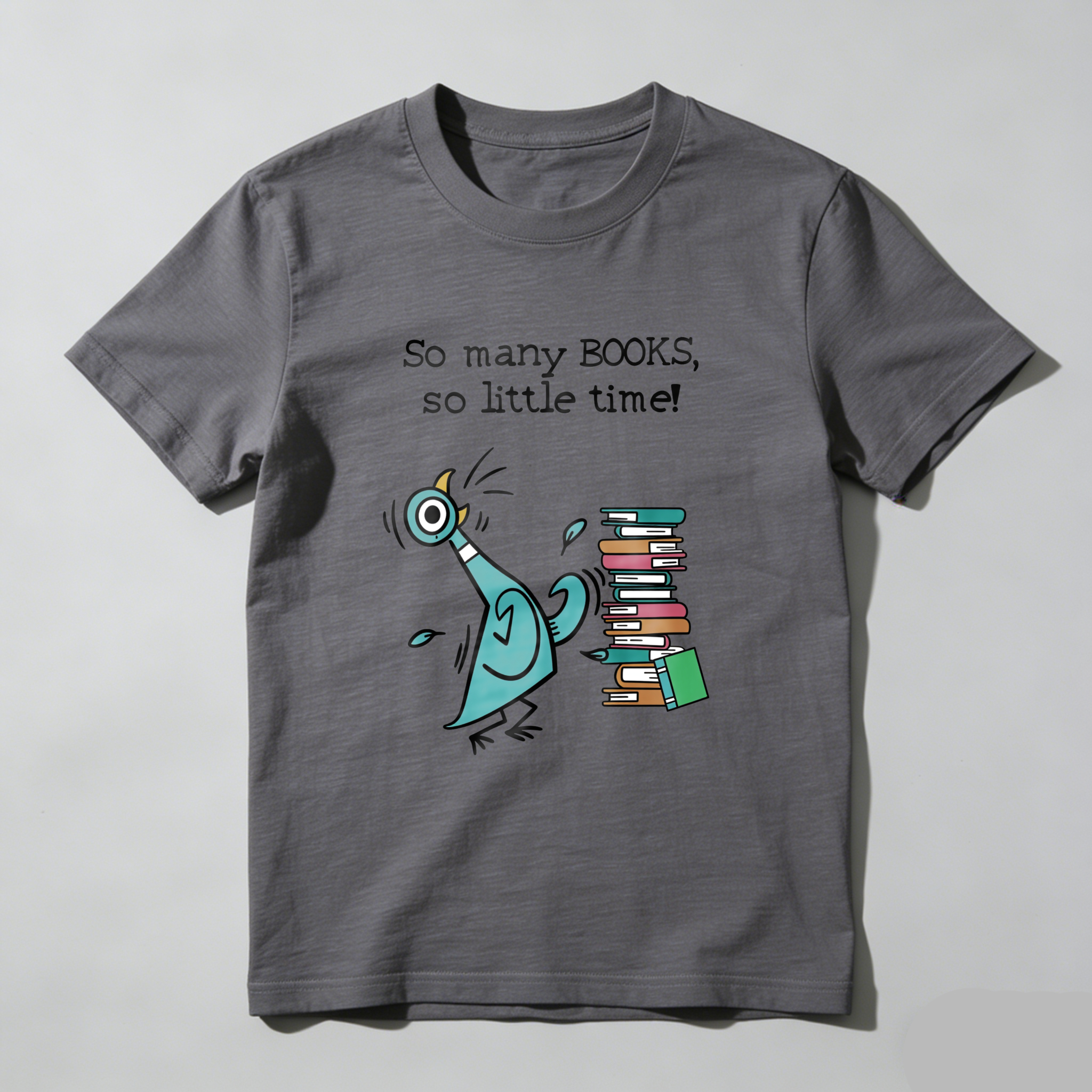 Wardrobecart So Many Books So Little Time Bird And Books Tshirt