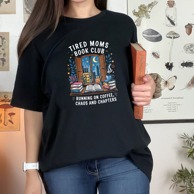 Wardrobecart Window With Books And Moon Night Scene Unisex Classic T-shirt