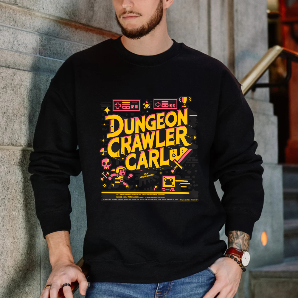 Wardrobecart Dungeon Crawler Carl Pixel Art Design Unisex Classic Sweatshirt