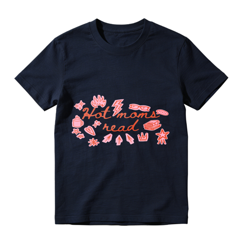 Wardrobecart Hot Moms Read With Book And Accessories Unisex Classic T-shirt