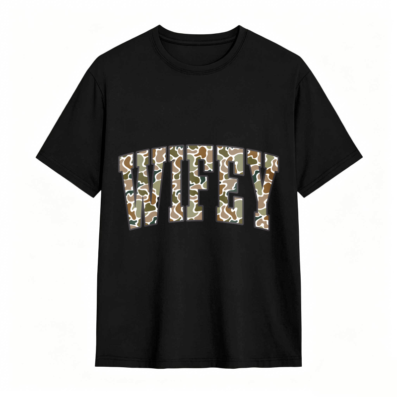 Comfort Colors Camouflage Wifey Shirt