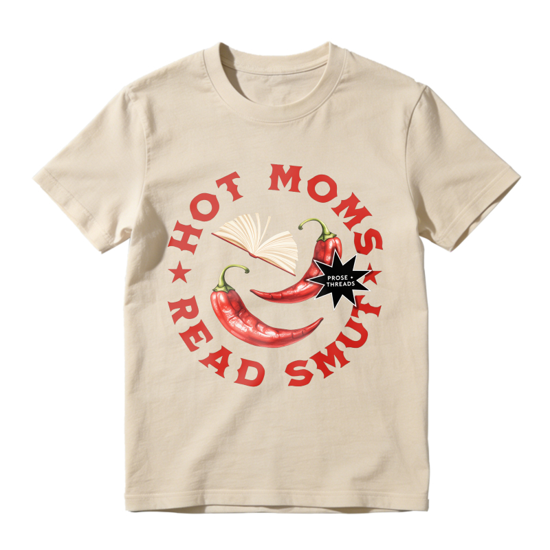 Wardrobecart Hot Moms Read Smut With Chili Peppers And Book Design Unisex Classic T-shirt