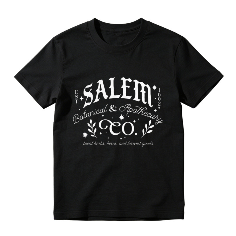 Salem Botanical And Apothecary Co Vintage Style Graphic T-shirt