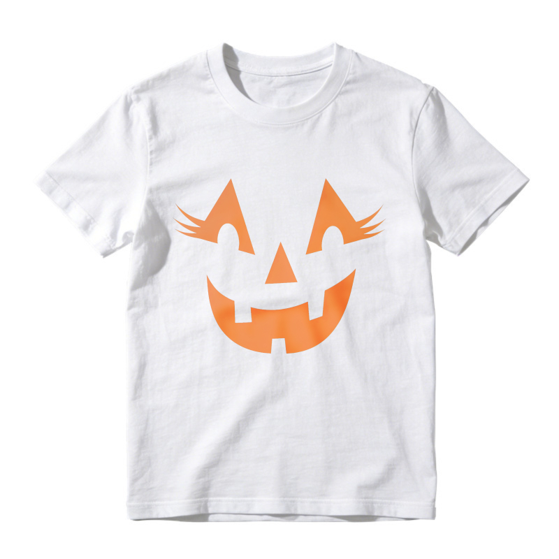 Orange Jack O Lantern Pumpkin Face Halloween Unisex Classic T-shirt