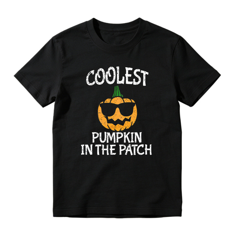 Coolest Pumpkin In The Patch Funny Halloween Sunglasses Jack O Lantern Unisex Classic T-shirt