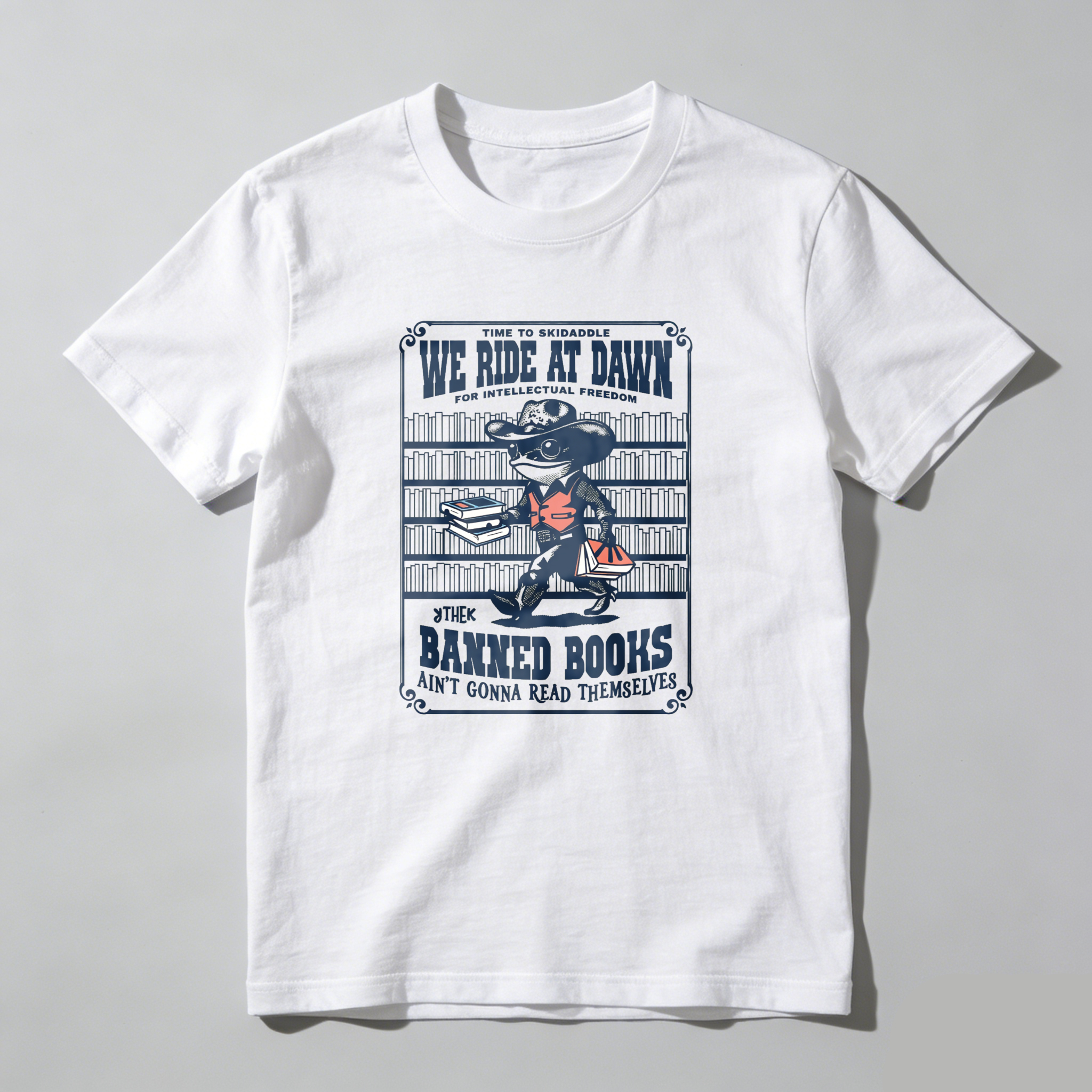 Wardrobecart We Ride At Dawn Banned Books Tshirt