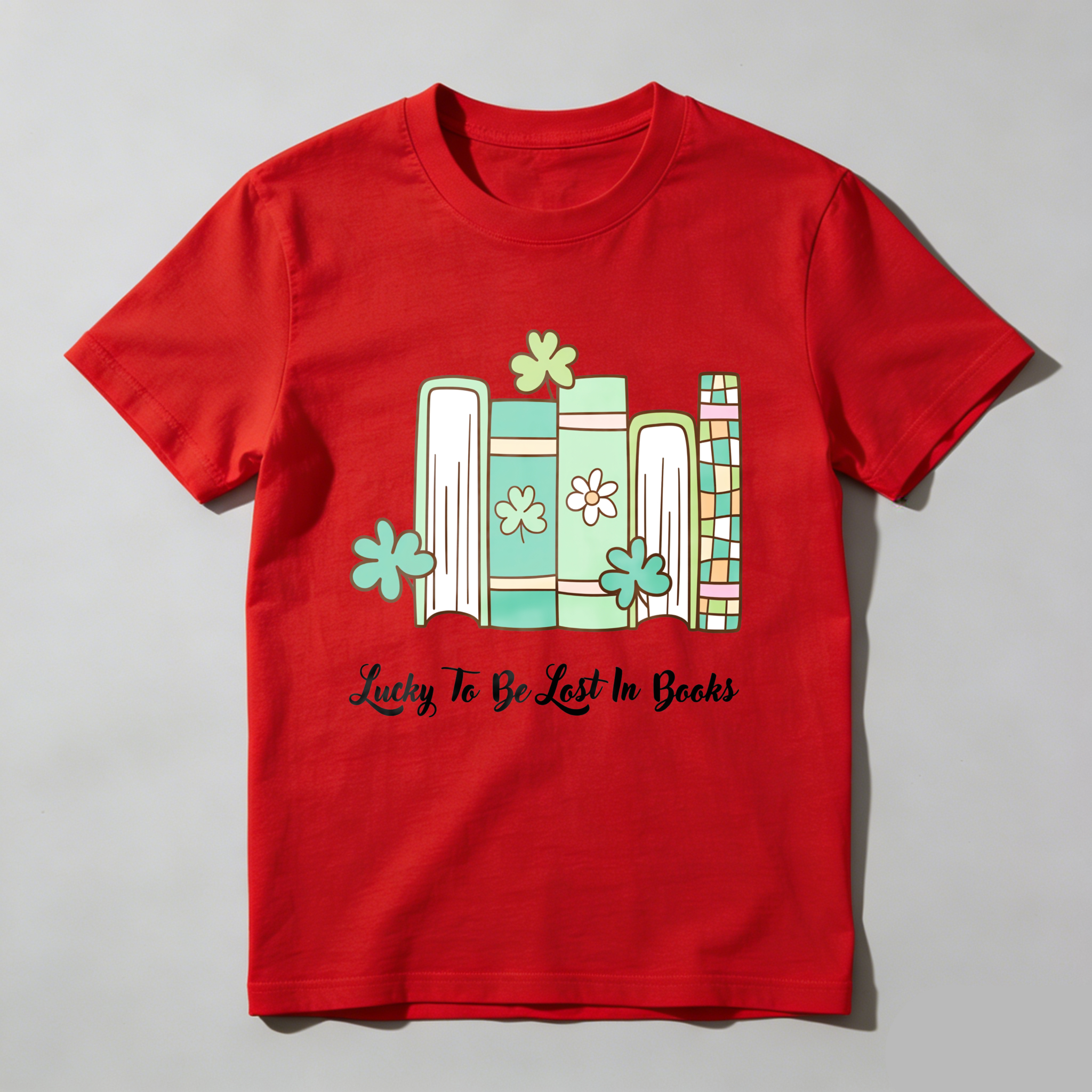 Wardrobecart Books With Flowers And Text tshirt