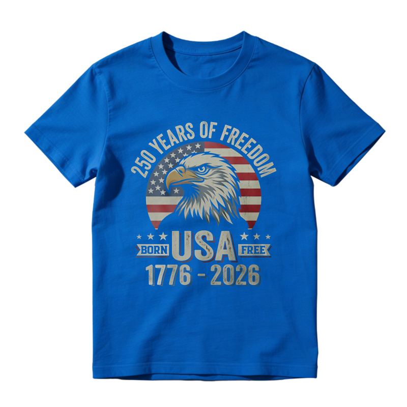 250 Years Of Freedom Usa Eagle American Flag 1776 2026 Unisex Classic T-shirt