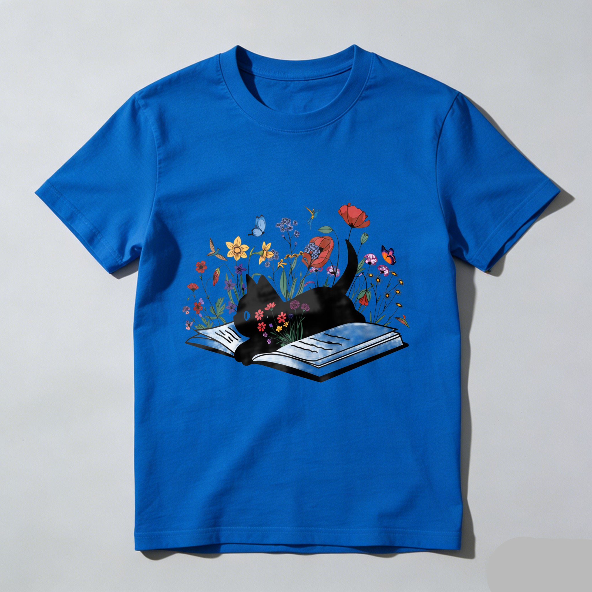 Wardrobecart Book With Flowers Blooming From Pages Tshirt