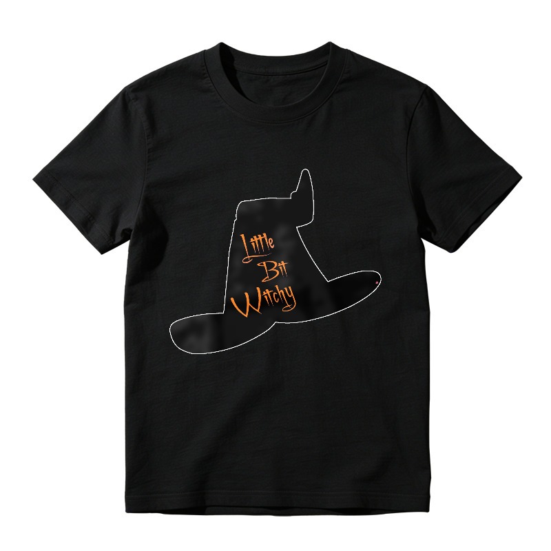 Little Bit Witchy Hat Outline, Unisex Classic T-shirt