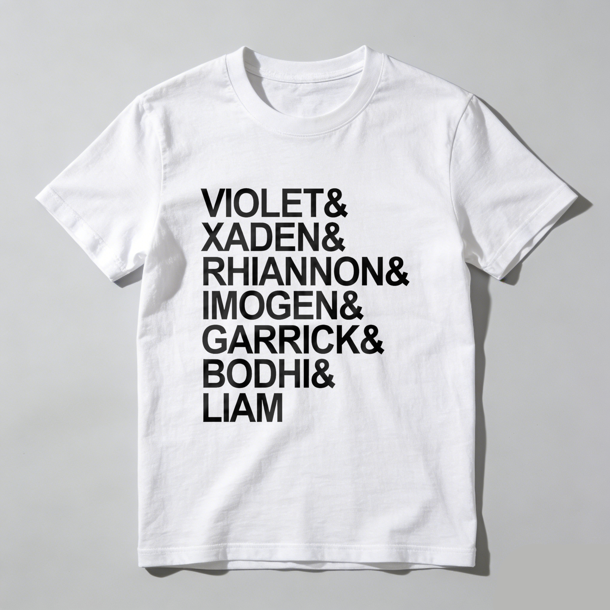 Wardrobecart Violet Xaden Rhiannon Imogen Garrick Bodhi Liam Tshirt