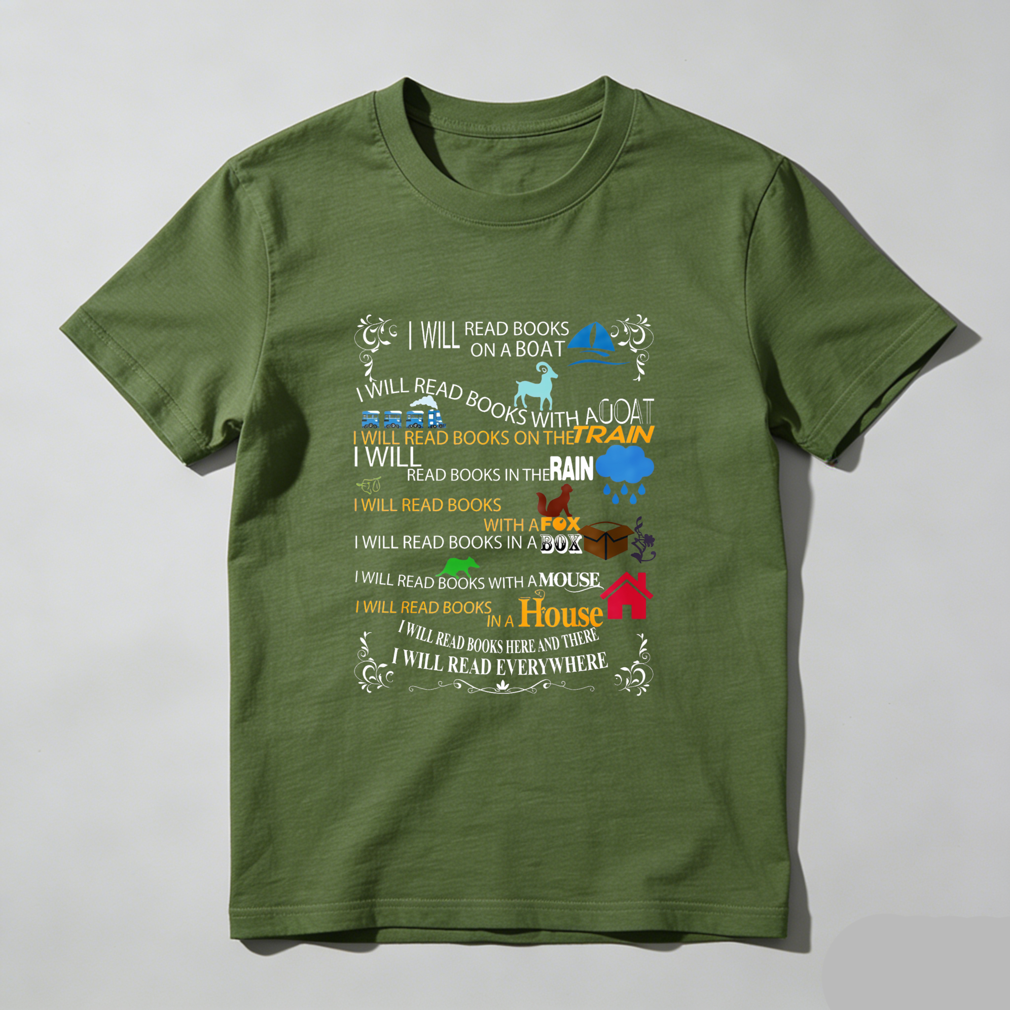 Wardrobecart I Will Read Books Everywhere Tshirt