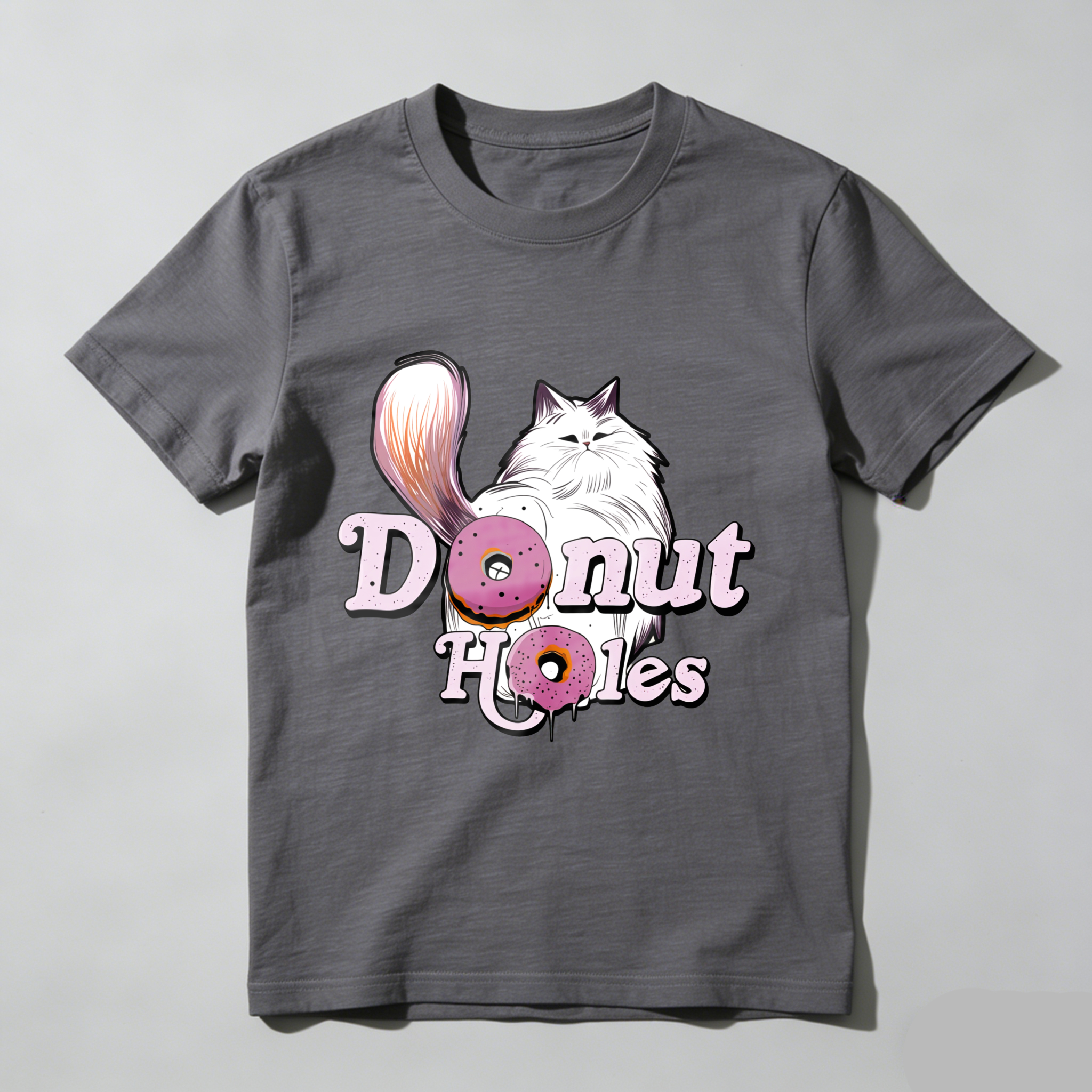 Wardrobecart Donut Holes Cat And Donuts Tshirt