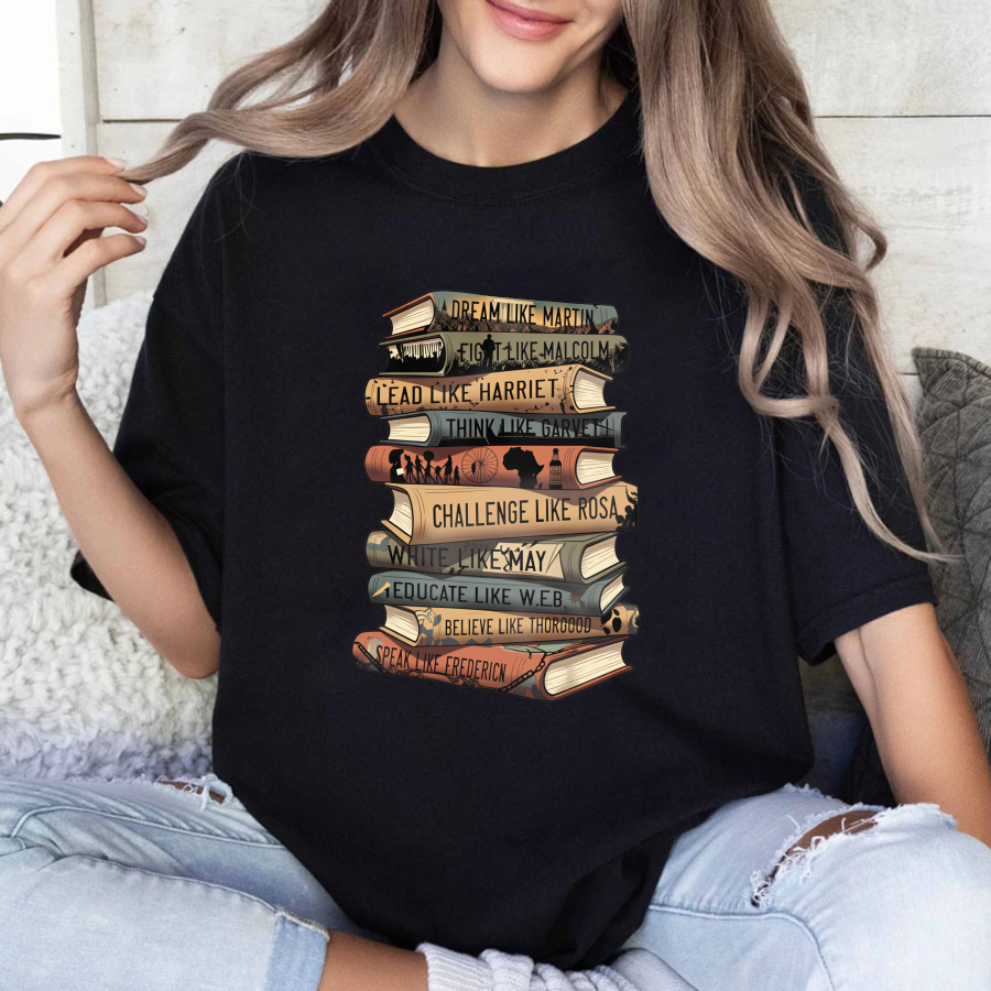 Wardrobecart Black History Books T-Shirt