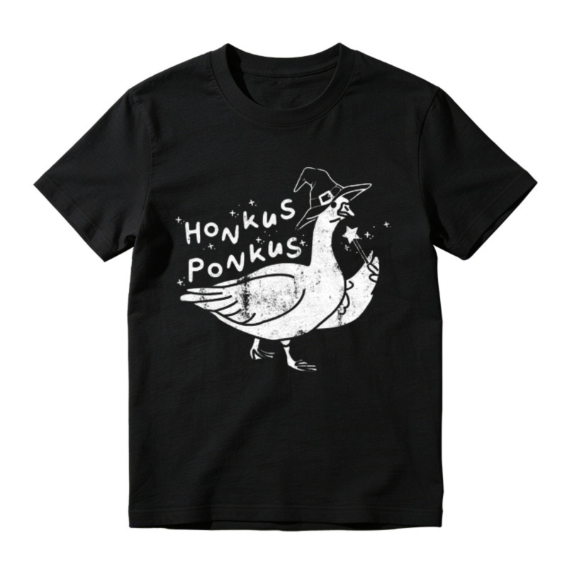 Honkus Ponkus Witch Goose Graphic T-shirt