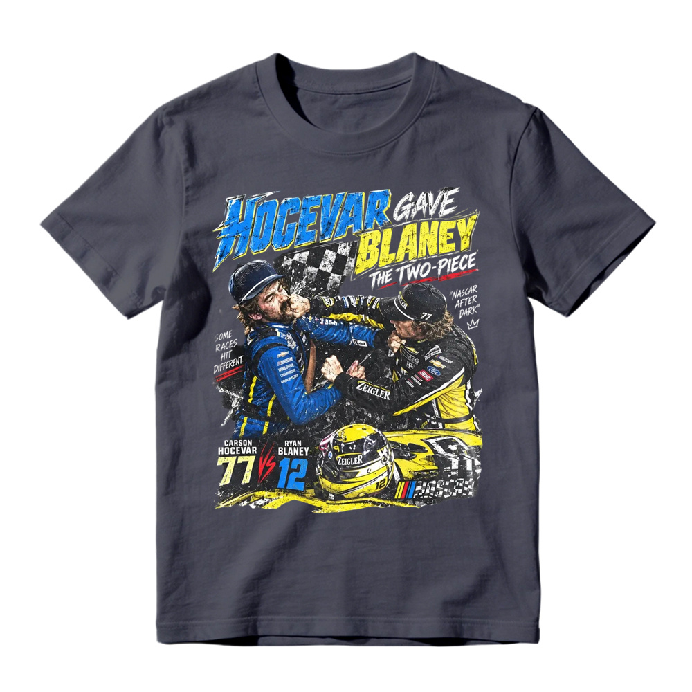 Ryan Blaney vs Carson Hocevar Shirt, Carson Hocevar Ryan Blaney Fight Sweatshirt, Racing Graphic Tee