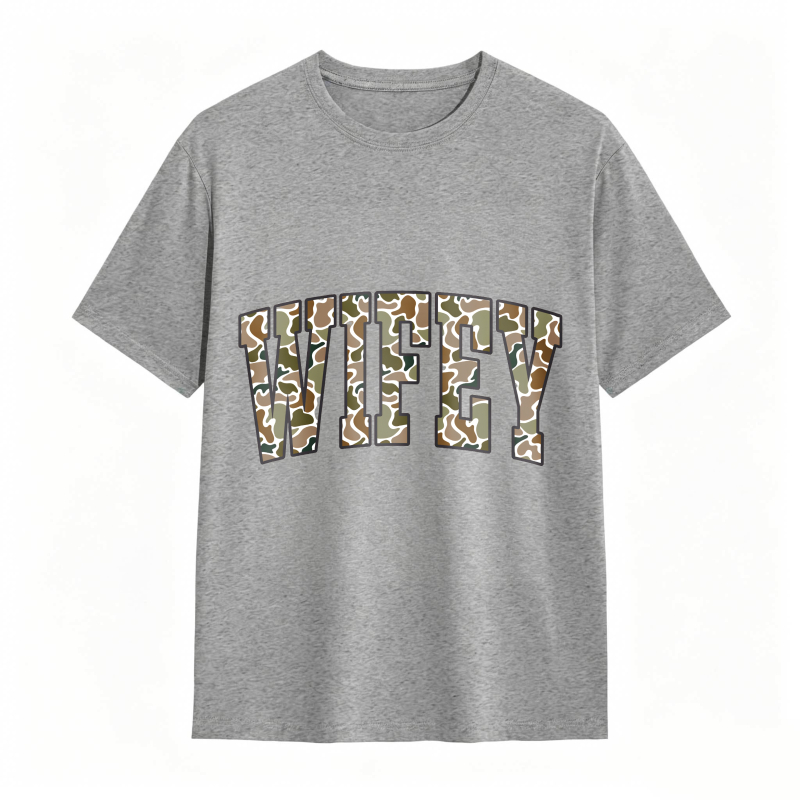 Comfort Colors Camouflage Wifey Shirt