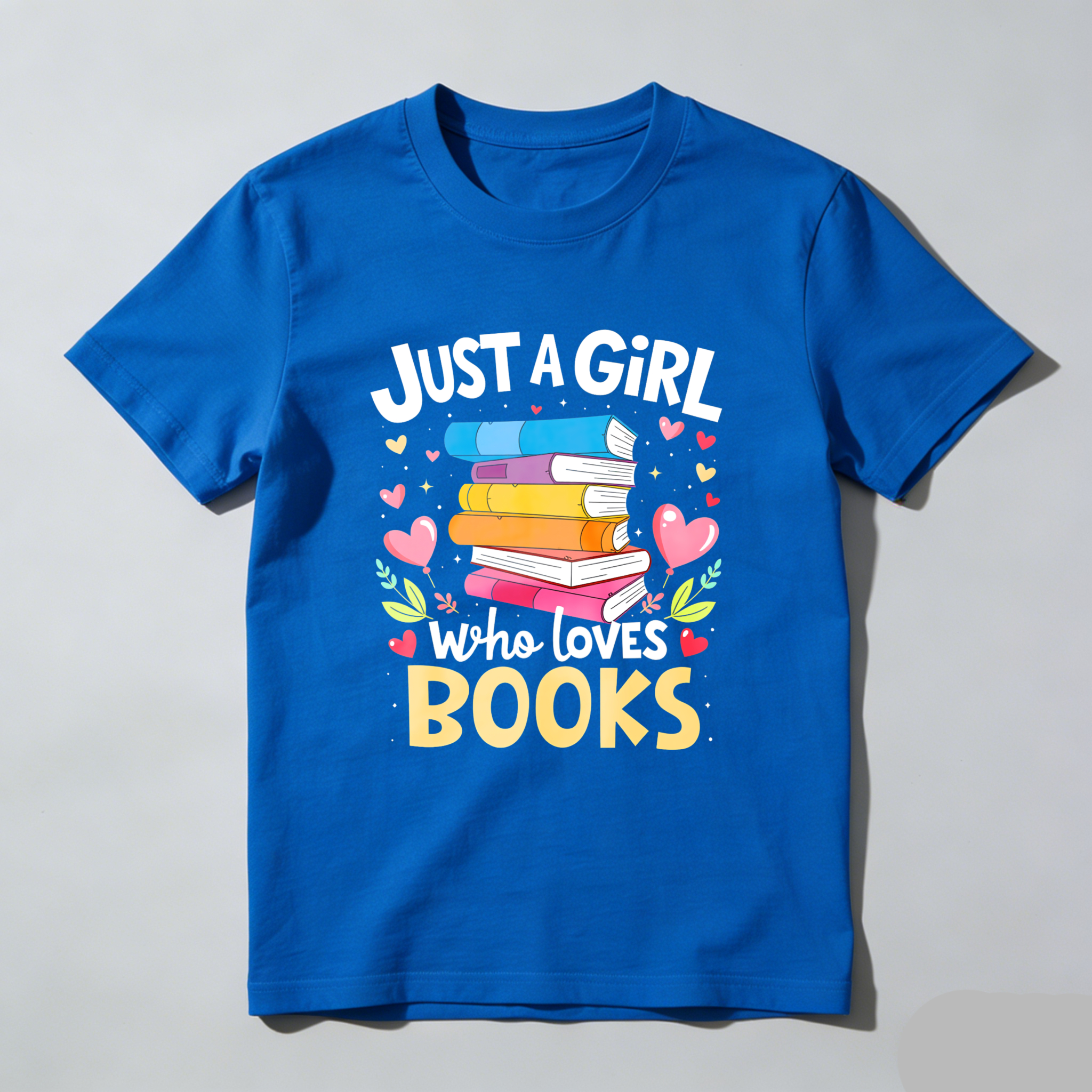 Wardrobecart Just A Girl Who Loves Books Tshirt(1)