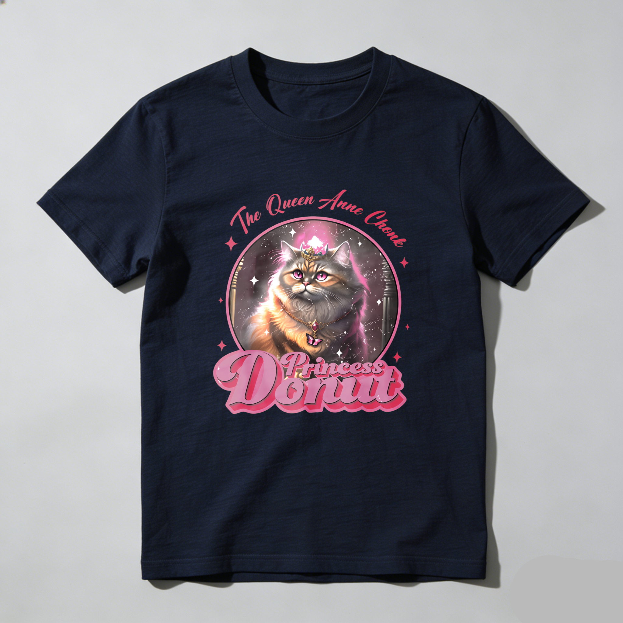 Wardrobecart The Queen Anne Cat Princess Donut Tshirt
