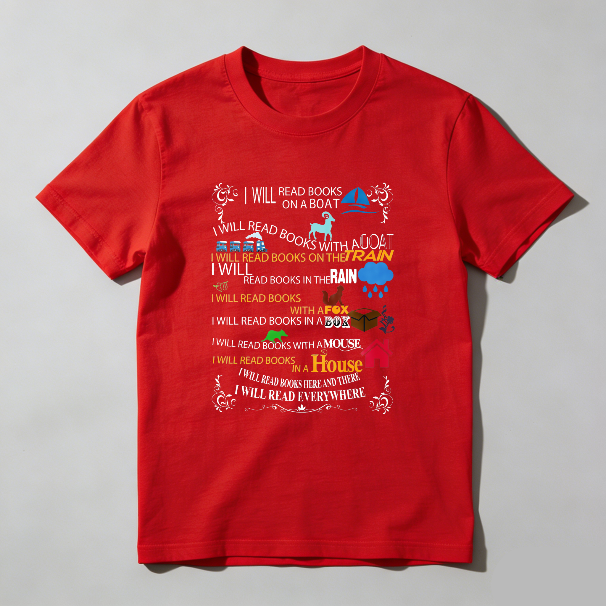 Wardrobecart I Will Read Books Everywhere Tshirt