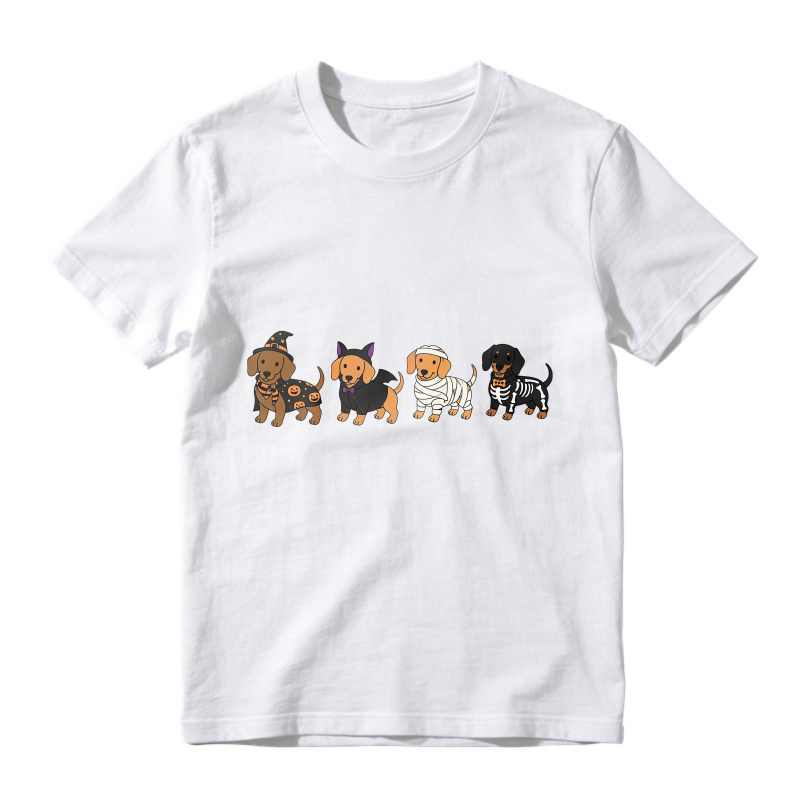 Halloween Dachshund Dogs In Costumes, Unisex Classic T-shirt