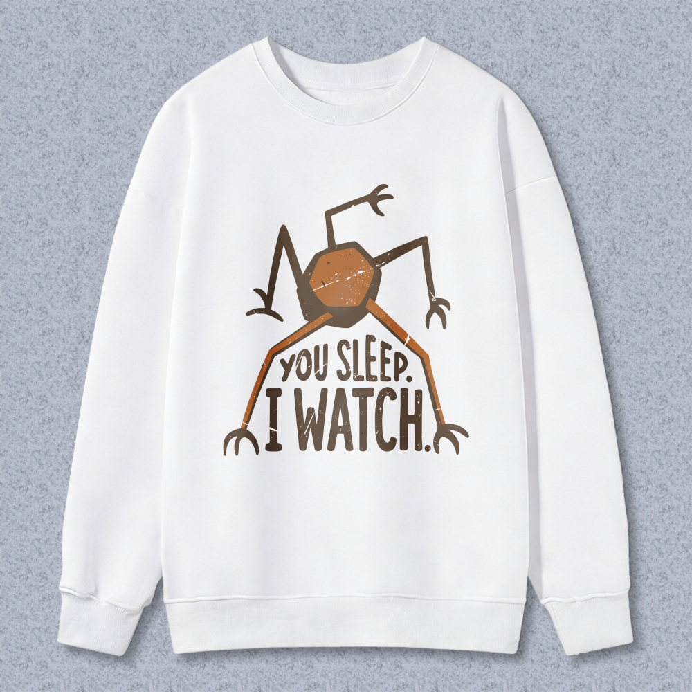 Wardrobecart Spider You Sleep I Watch Unisex Classic Sweatshirt