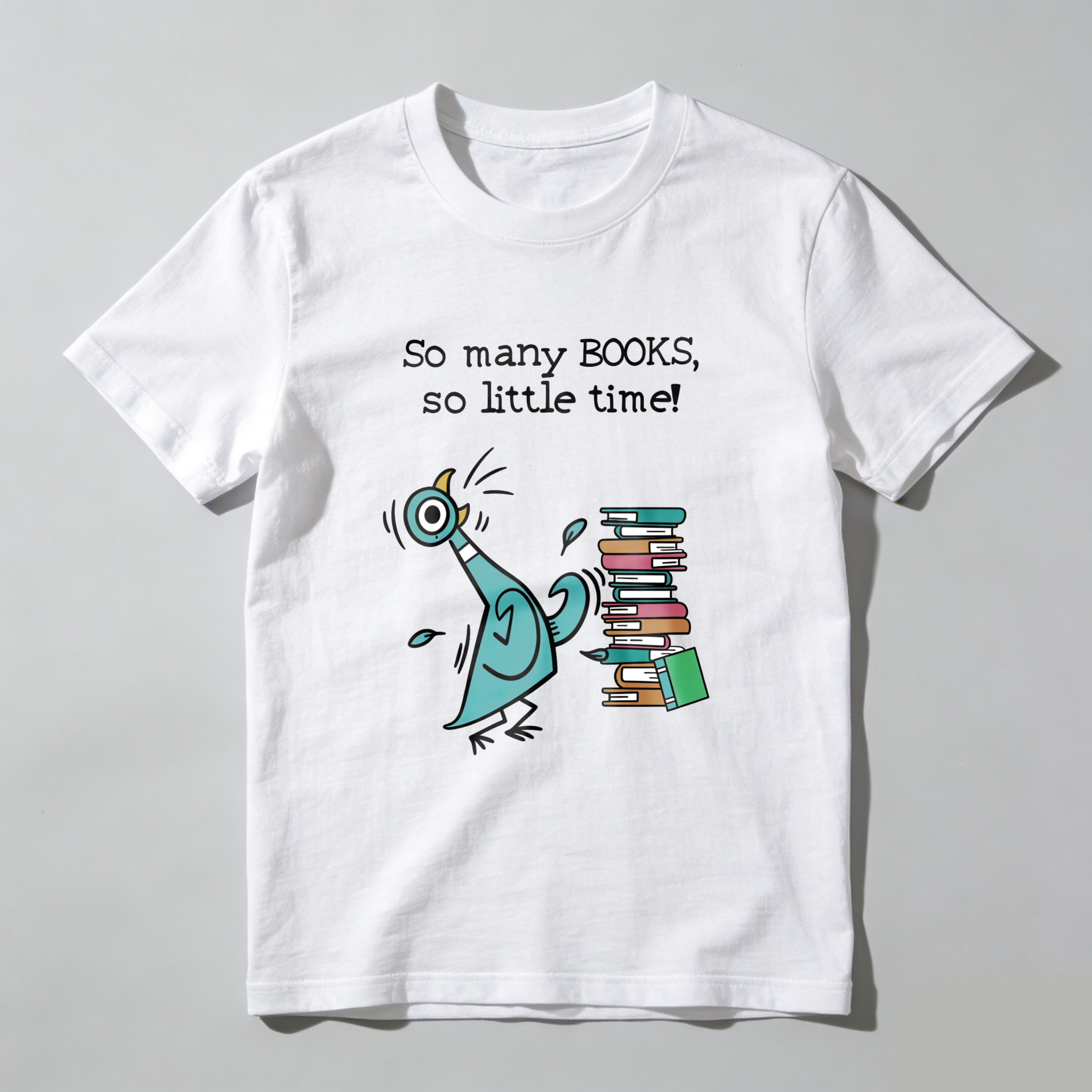 Wardrobecart So Many Books So Little Time Bird And Books Tshirt