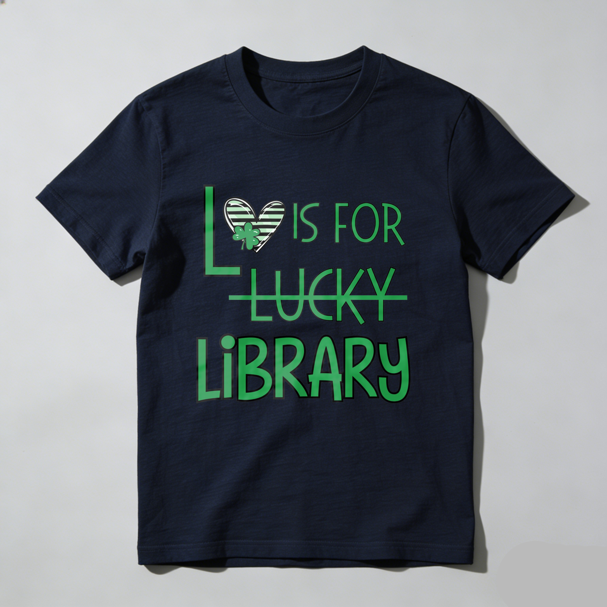 Wardrobecart L Is For Lucky Library Tshirt