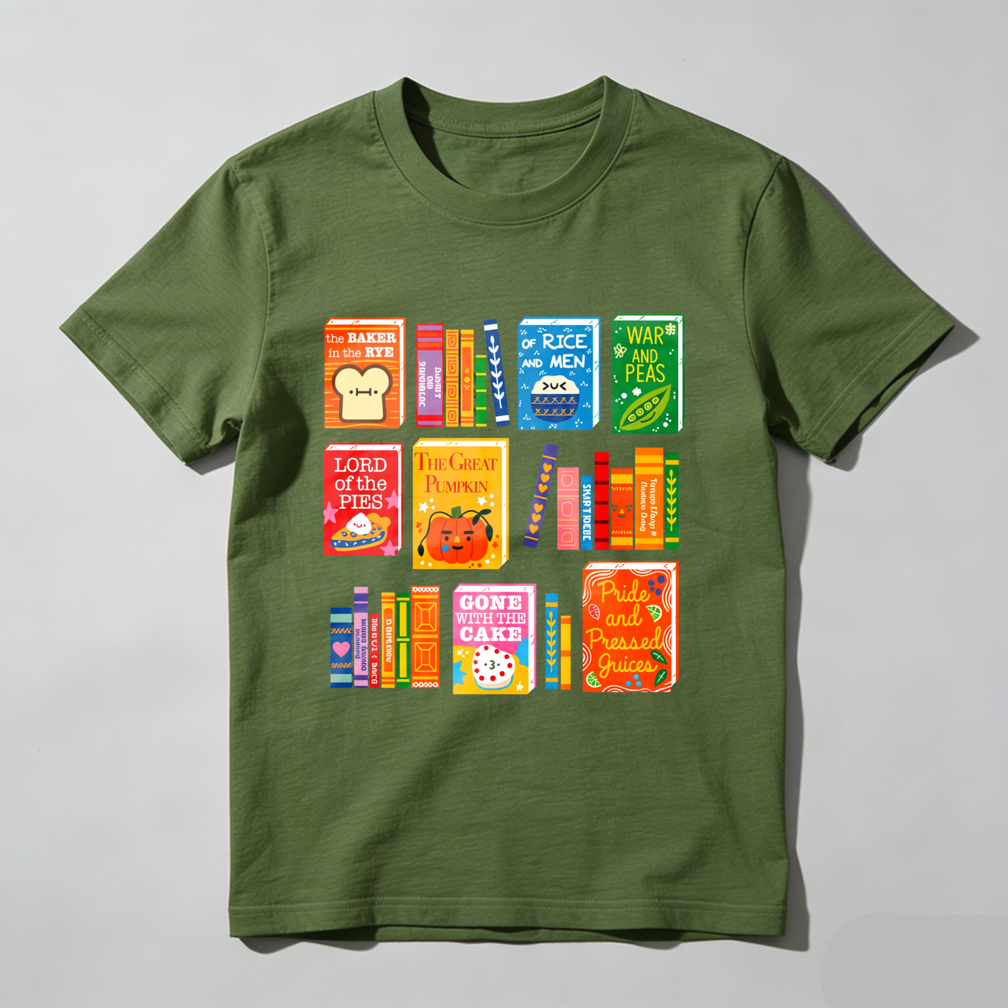 Wardrobecart Book Spine Designs With Playful Titles Tshirt