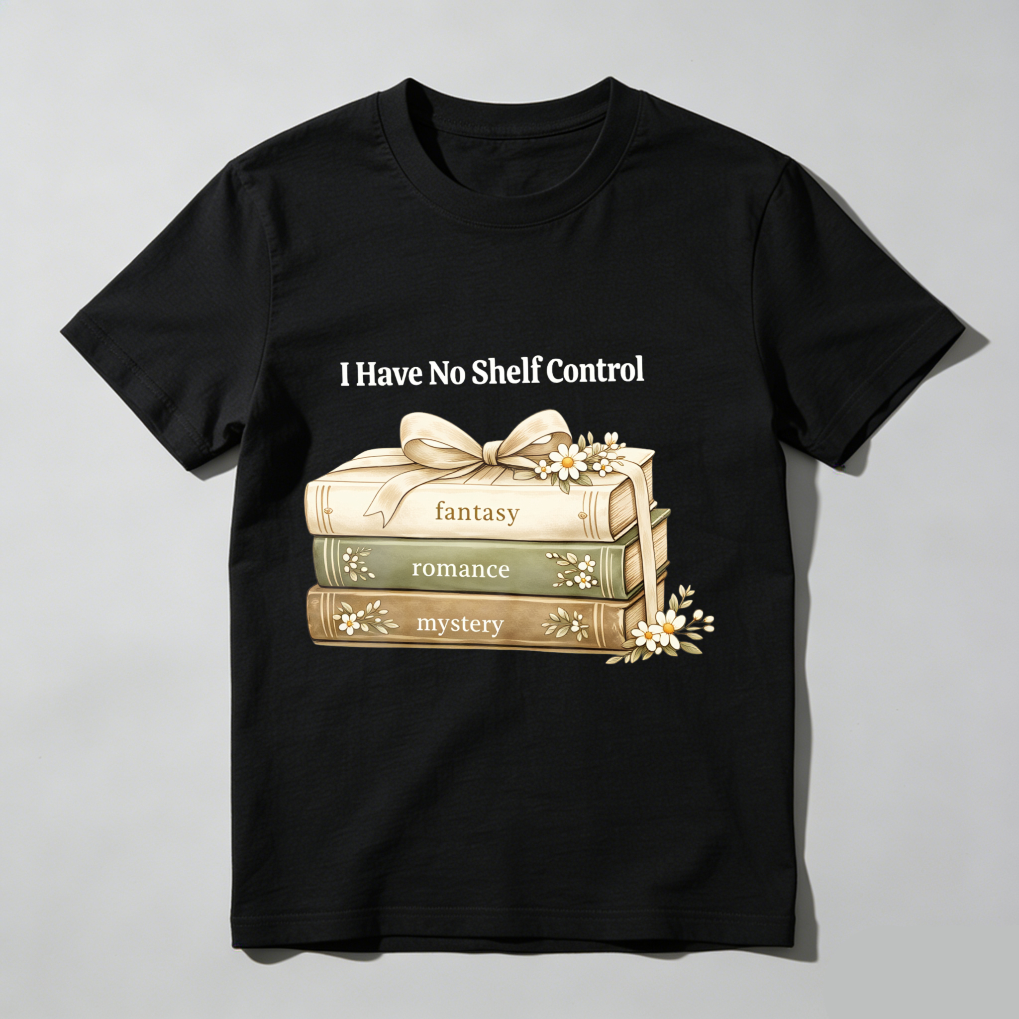 Wardrobecart Stacked Books Fantasy Romance Mystery I Have No Shelf Control Unisex Classic T-shirt