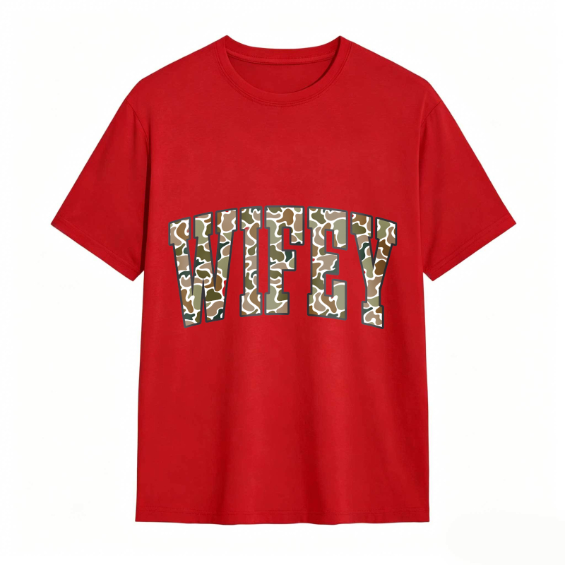 Comfort Colors Camouflage Wifey Shirt