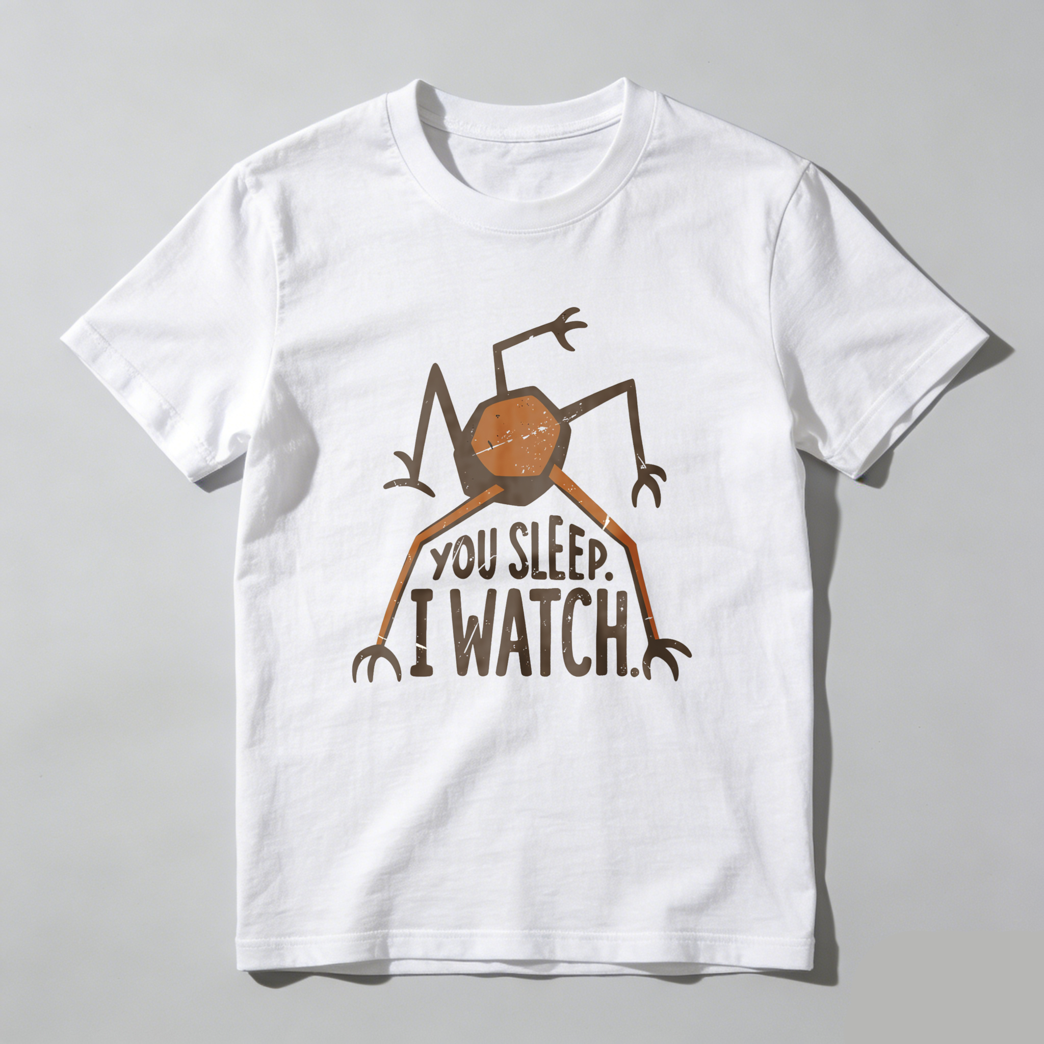 Wardrobecart You Sleep I Watch Spider Design Tshirt