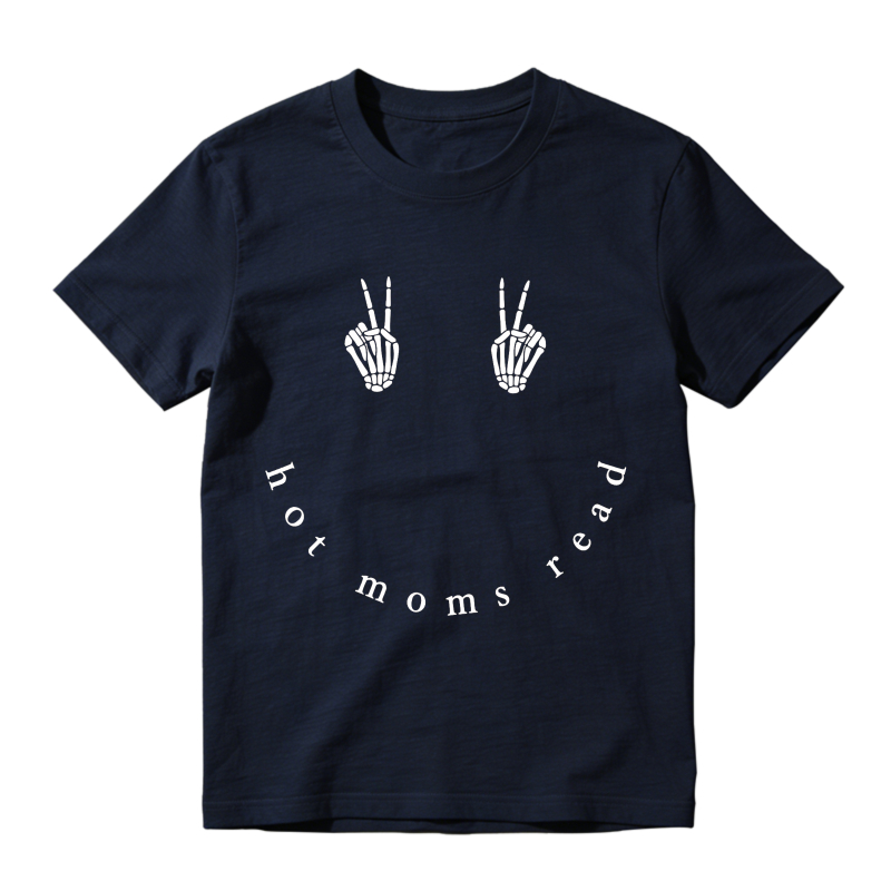 Wardrobecart Peace Sign Hands Hot Moms Read Unisex Classic T-shirt