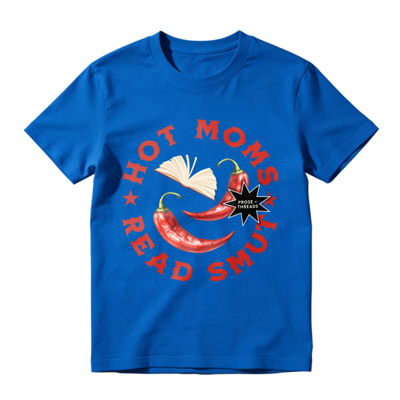 Wardrobecart Hot Moms Read Smut With Chili Peppers And Book Design Unisex Classic T-shirt