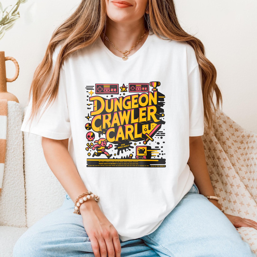 Wardrobecart Dungeon Crawler Carl Game Art Design tshirt