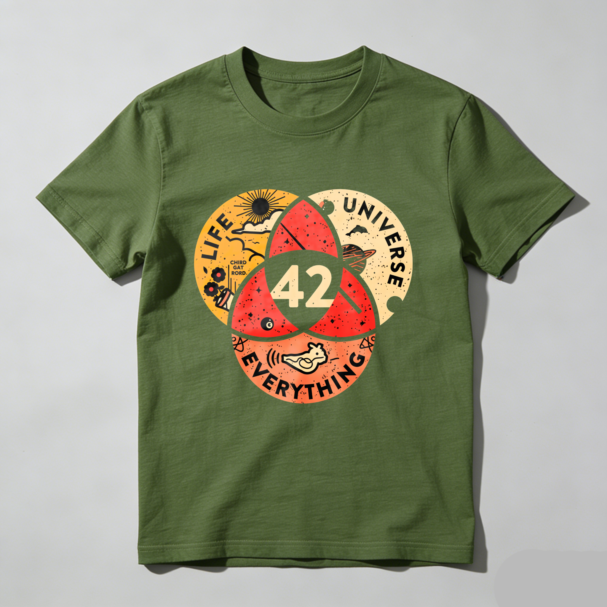 Wardrobecart Life Universe Everything Number Forty Two tshirt