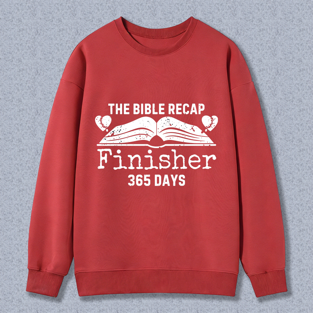 Wardrobecart The Bible Recap Finisher 365 Days Unisex Classic Sweatshirt