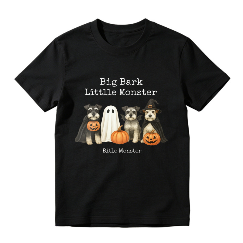 Big Bark Little Monster Halloween Dogs Ghost Pumpkin, Unisex Classic T-shirt