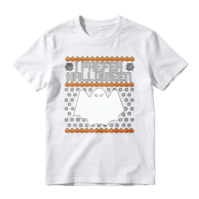 I Prefer Halloween Ghost Pumpkin Pattern Unisex Classic T-shirt