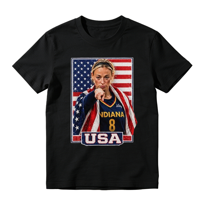 Sophie Cunningham American Flag Women’s Basketball Fan  Retro Tshirt