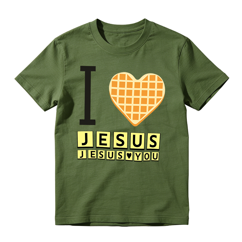 I Love Jesus Jesus Love You Christian Graphic Tee