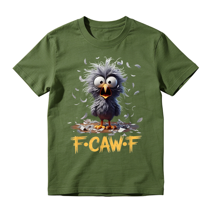 F-CAW-F Cute Cartoon Humor Graphic Tee
