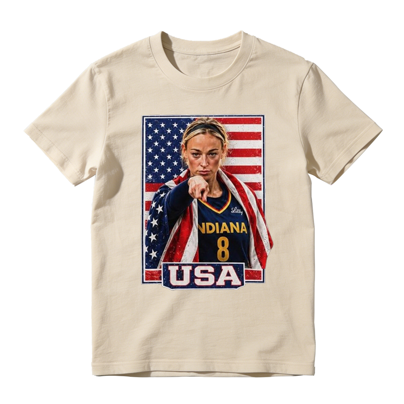 Sophie Cunningham American Flag Women’s Basketball Fan  Retro Tshirt